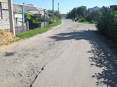 Плохие дороги на улице Акинина